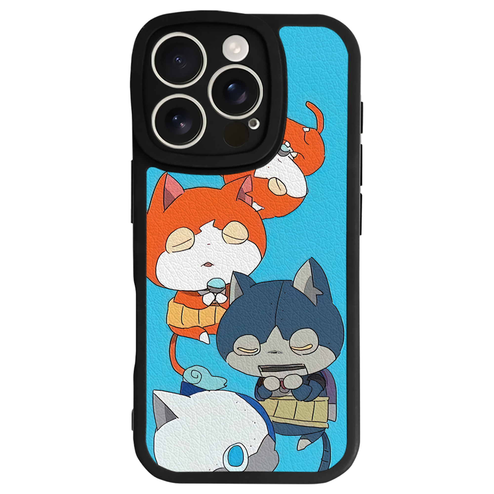 （画像用） 妖怪ウォッチ Yo-kai Watch 【iPhone 16シリーズ対応】シリコンスマホケース（レザー調） 材質：シリコン